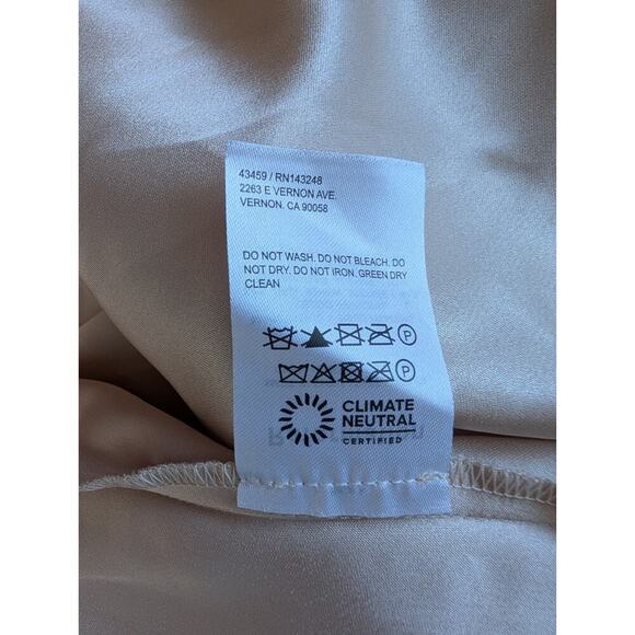 NWD Reformation Isolene Satin Maxi Dress Gown Size 8 Grand Cru #4A456 - Picture 14 of 15